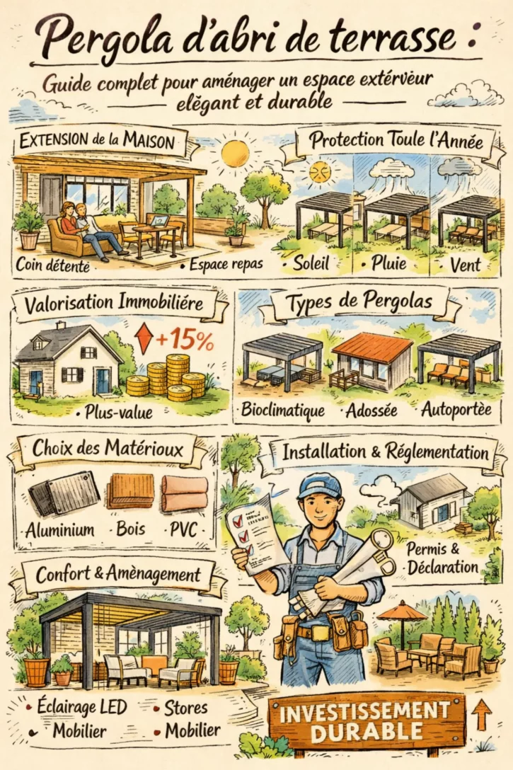 Pergola abri de terrasse